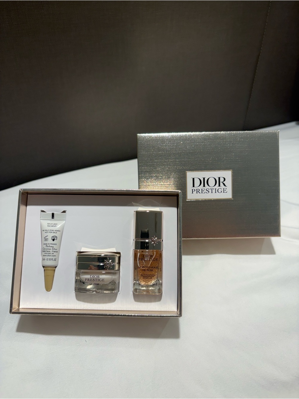Dior Prestige Skincare Trio - Gold & Silver Accents